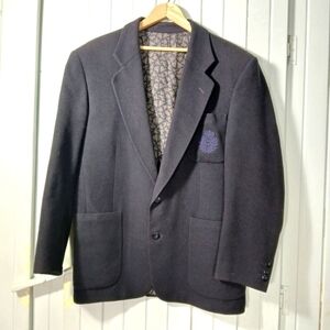 wool/cashmere blend academia blazer